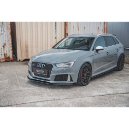 Накладки сплиттеры на пороги Вариант2 на Audi RS3 8V Sportback